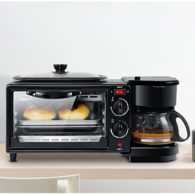 Aparat Multifunctional 3 In 1 Mic Dejun Cuptor Gratar Filtru Cafea Aparat Multifunctional 3 In 1 Mic Dejun Cuptor Gratar Filtru Cafea