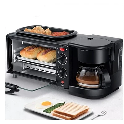 Aparat Multifunctional 3 In 1 Mic Dejun Cuptor Gratar Filtru Cafea Aparat Multifunctional 3 In 1 Mic Dejun Cuptor Gratar Filtru Cafea