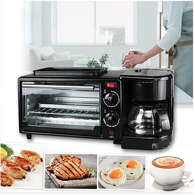 Aparat Multifunctional 3 In 1 Mic Dejun Cuptor Gratar Filtru Cafea Aparat Multifunctional 3 In 1 Mic Dejun Cuptor Gratar Filtru Cafea