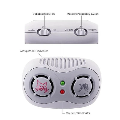 Aparat anti-rozatoare si tantari Super Ultrasonic AR166B Aparat anti-rozatoare si tantari Super Ultrasonic AR166B