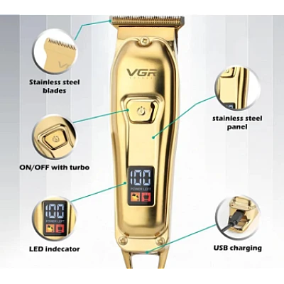 Aparat de tuns VGR V-965 auriu