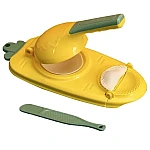 Aparat pentru paste de casa si umpluturi din plastic 2 in 1 GALBEN