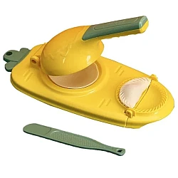 Aparat pentru paste de casa si umpluturi din plastic 2 in 1 GALBEN