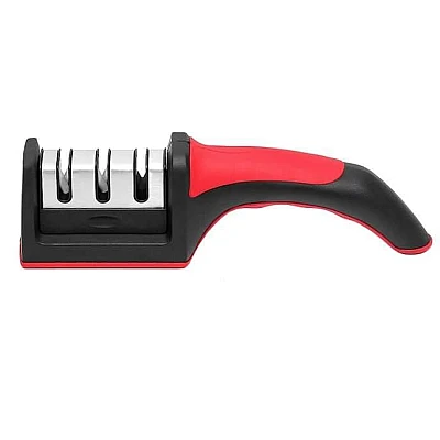 Ascutitor 3in1 de bucatarie cu maner (foarfece, cutite ceramica) Ascutitor 3in1 de bucatarie cu maner (foarfece, cutite ceramica)