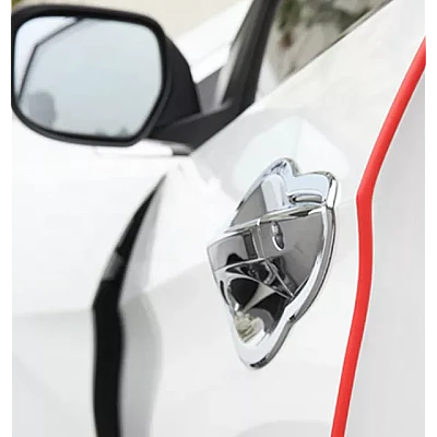 Banda ROSIE de protectie auto pentru usi din cauciuc 5M Banda ROSIE de protectie auto pentru usi din cauciuc 5M