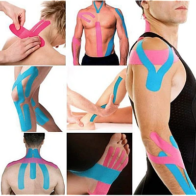 Banda kinesiologica Rocktape 5cm x 5m ROZ Banda kinesiologica Rocktape 5cm x 5m ROZ