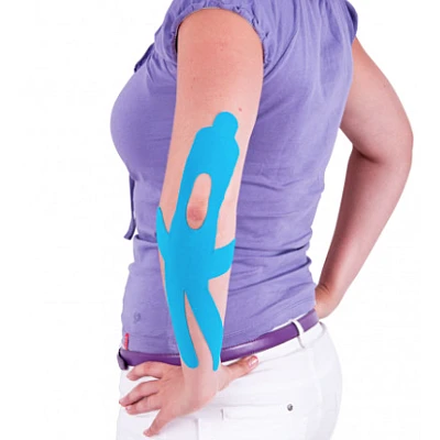 Banda kinesiologica Rocktape 5cm x 5m ALBASTRU Banda kinesiologica Rocktape 5cm x 5m ALBASTRU