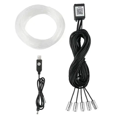 Banda led auto fibra optica cu bluetooth Banda led auto fibra optica cu bluetooth