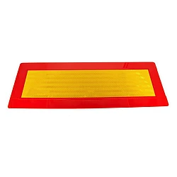 Banda/placa reflectorizanta camioane dreptunghiulara 56 cm Latime x 20cm inaltime Banda/placa reflectorizanta camioane dreptunghiulara 56 cm Latime x 20cm inaltime