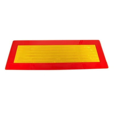 Banda/placa reflectorizanta camioane dreptunghiulara 56 cm Latime x 20cm inaltime