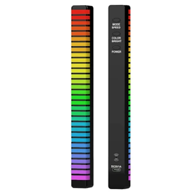Bara RGB 32 leduri sincronizare muzicala 18 culori (bara de ritm) ACUMULATOR + USB C Bara RGB 32 leduri sincronizare muzicala 18 culori (bara de ritm) ACUMULATOR + USB C