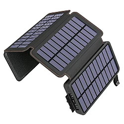 Baterie Externa Solara Power Bank 20 000 mAh 4 Panouri