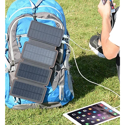 Baterie Externa Solara Power Bank 20 000 mAh 4 Panouri Baterie Externa Solara Power Bank 20 000 mAh 4 Panouri