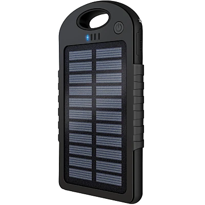 Baterie externa cu incarcare solara 5000 mAh 2 x USB Baterie externa cu incarcare solara 5000 mAh 2 x USB