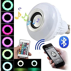 Bec led cu difuzor Bluetooth si telecomanda Bec led cu difuzor Bluetooth si telecomanda