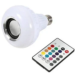 Bec led cu difuzor Bluetooth si telecomanda