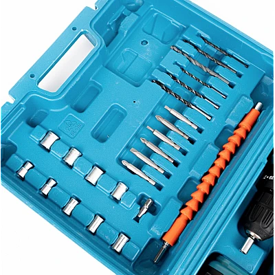 Bormasina cu PERCUTIE 20 piese 24V cu 2 acumulatori si incarcator Bormasina cu PERCUTIE 20 piese 24V cu 2 acumulatori si incarcator