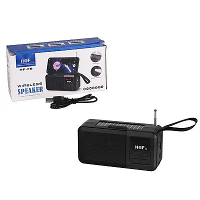 Boxa Portabila HF-F6 Incarcare Solara Cu Bluetooth USB TF AUX Radio Hands-Free Boxa Portabila HF-F6 Incarcare Solara Cu Bluetooth USB TF AUX Radio Hands-Free