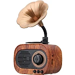 Boxa Portabila Retro Conectare Bluetooth cu USB/TF Baterie 1200 MAh Maro