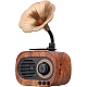 Boxa Portabila Retro Conectare Bluetooth cu USB/TF Baterie 1200 MAh Maro Boxa Portabila Retro Conectare Bluetooth cu USB/TF Baterie 1200 MAh Maro