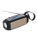 Boxa portabila bluetooth USB functie radio si lanterna cu incarcare solara 