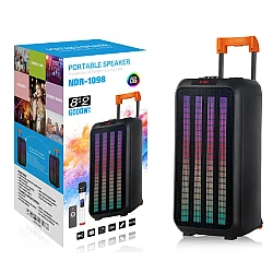 Boxa profesionala portabila cu Bluetooth NDR 1098 de 8 inch x 2 600w