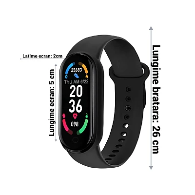 Bratara fitness inteligenta M6 Bratara fitness inteligenta M6