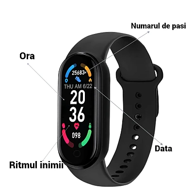 Bratara fitness inteligenta M6 Bratara fitness inteligenta M6