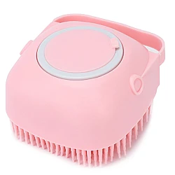 Set 2 x Burete de baie din silicon cu rezervor pentru gel de dus / sampon