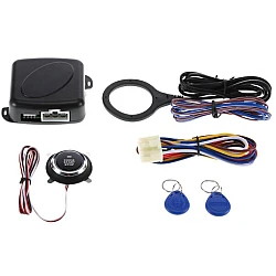 Buton de pornire vehicul buton de pornire cu alarma auto si sistem antifurt
