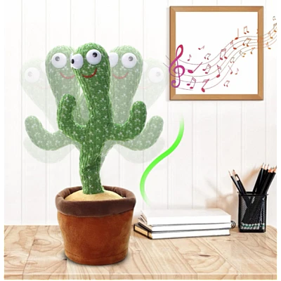 CACTUS dansator si vorbitor cu LED-uri Colorate / Jucarie interactiva OF CACTUS dansator si vorbitor cu LED-uri Colorate / Jucarie interactiva OF