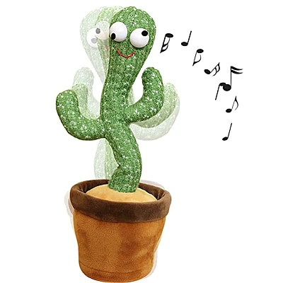 CACTUS dansator si vorbitor cu LED-uri Colorate / Jucarie interactiva OF CACTUS dansator si vorbitor cu LED-uri Colorate / Jucarie interactiva OF