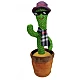 CACTUS dansator si vorbitor de plus cu LED-uri Colorate / Jucarie interactiva CACTUS dansator si vorbitor de plus cu LED-uri Colorate / Jucarie interactiva