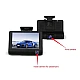 Camera Auto Tripla 3 in 1 ce Filmeaza in Fata in Interiorul si in Spatele Masinii