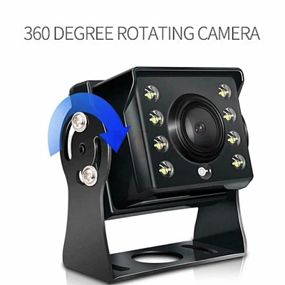 Camera Video Marsarier 12V - 24V 8 Led Pentru Auto Camper Camioane Autocare Camera Video Marsarier 12V - 24V 8 Led Pentru Auto Camper Camioane Autocare