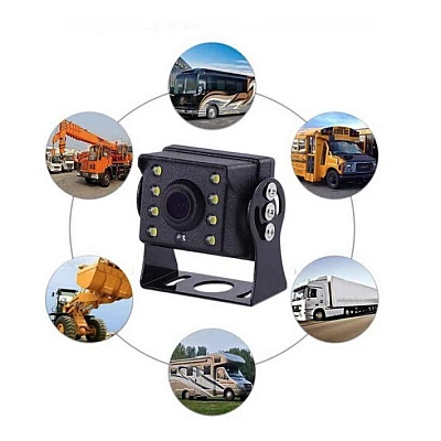 Camera Video Marsarier 12V - 24V 8 Led Pentru Auto Camper Camioane Autocare Camera Video Marsarier 12V - 24V 8 Led Pentru Auto Camper Camioane Autocare