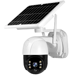 Camera de supraveghere Wifi cu Panou Solar Atasat si Senzor de Miscare alert PTZ