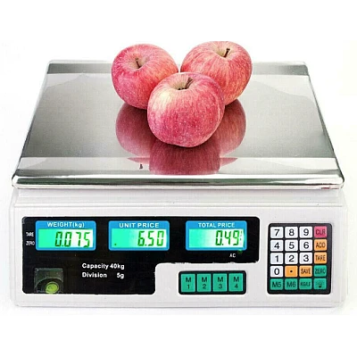 Cantar electronic alimentar capacitate 40Kg Alb Cantar electronic alimentar capacitate 40Kg Alb