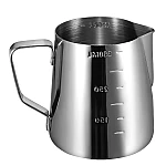Cana din inox cu gradatie pentru spumare cu maner 350 ml