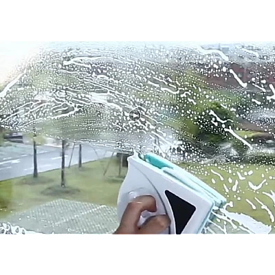Stergator cu 2 fete magnetice pentru geamuri ultra rezistent curata ambele fete simultan