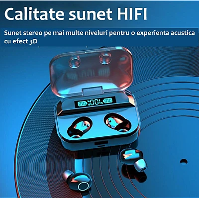 Casti Audio Bluetooth TG01 Bluetooth 5.1 Casti Audio Bluetooth TG01 Bluetooth 5.1