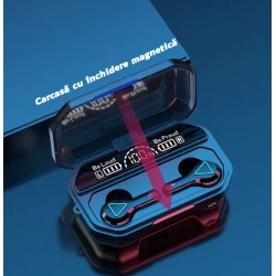 Casti Wireless A15 TWS Bluetooth 5.1 Display LCD