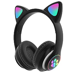 Casti wireless pliabile Urechi de pisica VZV-23M NEGRE
