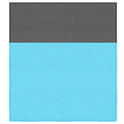 Cearsaf de plaja cu geanta de transport 200x210cm albastru gri