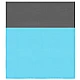 Cearsaf de plaja cu geanta de transport 200x210cm albastru gri Cearsaf de plaja cu geanta de transport 200x210cm albastru gri