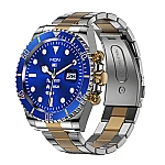 Ceas Smartwatch bratara AURIE otel inoxidabil Bluetooth  ALBASTRU