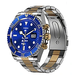 Ceas Smartwatch bratara AURIE otel inoxidabil Bluetooth  ALBASTRU