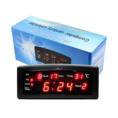 Ceas digital de masa 909-A LED cu alarma si termometru Ceas digital de masa 909-A LED cu alarma si termometru