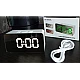 Ceas digital led mirror clock DS-3658L afisaj ALB Ceas digital led mirror clock DS-3658L afisaj ALB