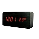 Ceas digital lemn VST-862 NEGRU LED cu Led ROSU Alarma si Termometru Ceas digital lemn VST-862 NEGRU LED cu Led ROSU Alarma si Termometru